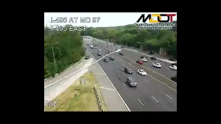 MARYLAND Multi-Car Accident Captured By MDOT Traffic Cam
