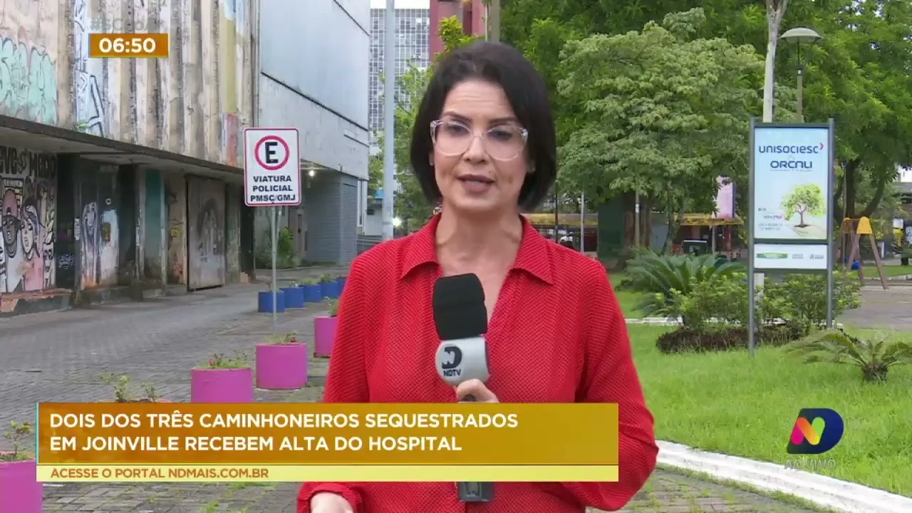 Joinville: Dois dos três caminhoneiros sequestrados recebem alta do hospital