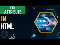 HTML Id Attribute How to use Id Attribute in HTML
