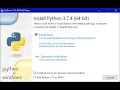 Python For Everybody Installing python on a windows Computer