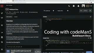 Codewars 7 kyu Bubblesort Once JavaScript