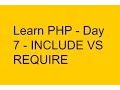 Learn PHP - Day 7