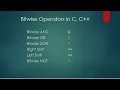 Lecture 8 Bitwise Operators in C C Part 1 in Urdu