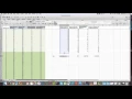 Processing raw data from the caffeine experiment using excel BIOL 1003