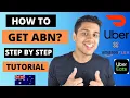 How to create an ABN for Uber Eats Doordash or AmazonFlex in 2025