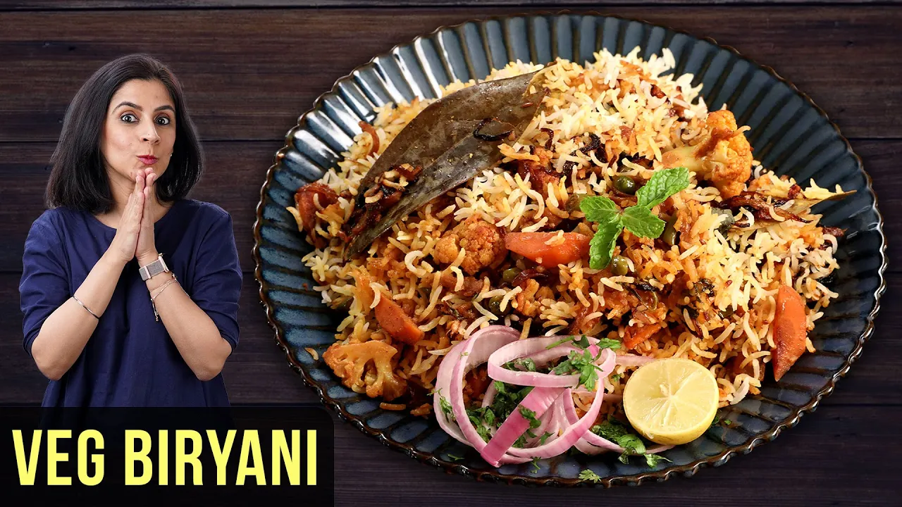 Veg Biryani Recipe   How To Make Vegetable Biryani   Veg Dum Biryani   Biryani Recipe By Tarika