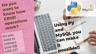 CRUD operation in MySQL DB using python MySQL connector MySQL database connectivity using python