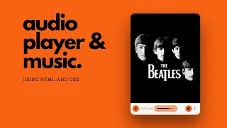 How To Create Player Using HTML And CSS Only HTML CSS Tutorials For Beginner