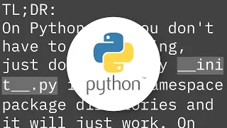 How do I create a namespace package in Python