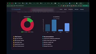 Diabetes Risk Prediction System Final Year Project Demo Python Flask Bootstrap CodeAj