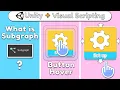 What Subgraph and Mobile Button Hover using Subgraph Unity Visual Scripting Tutorial
