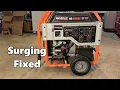 Generac XG10000e Not Starting Surging - Carburetor and Governor Issues Fixed