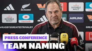 All Blacks Make Three Changes for Second Springboks Test | Press Conference