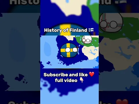 History of Finland 🇫🇮 p 6 #countryballs #map #europe #finland #sweden #geography #mapping