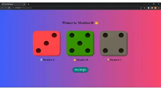 Dice game using html css and JavaScript Source code link in description box