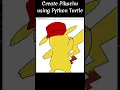 Create a Pokemon - Pikachu using python turtle programming language