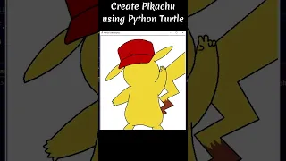 Create a Pokemon - Pikachu using python turtle programming language