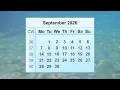 September 2026 Calendar