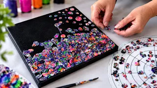 I Turned Dried Paint Drips Into a Magical World! 🌈🎨