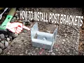 How to Install Post Base Brackets Into Concrete Dr Decks