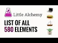 Little Alchemy CHECKLIST - All 580 Items In Order