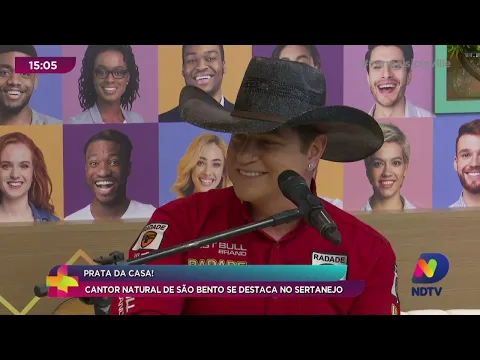 Prata da casa! Cantor natural de São Bento se destaca no sertanejo