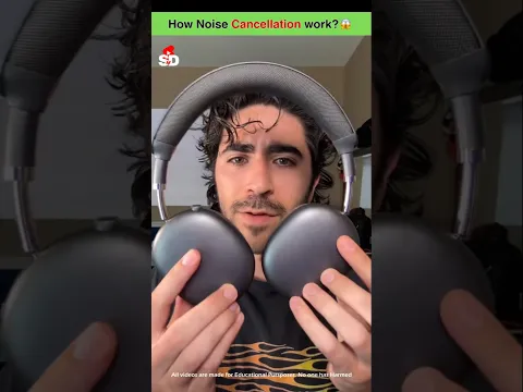 How does Noise Cancellation work in headphones? 😱 #shorts