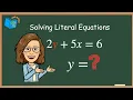 How to Rewrite Equations and Solve Literal Equations for One Variable A Step-by-Step Guide