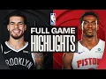NETS at PISTONS FULL GAME HIGHLIGHTS March 7 2026