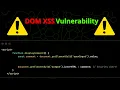 JavaScript Web Security Understanding DOM XSS Session Theft