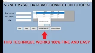 insert update delete view and search data from mysql database in vb net