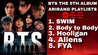 bts arirang album playlist full song