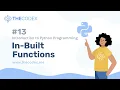 13 Python Built in Functions