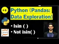 Python Pandas isin and not isin