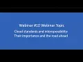 Webinar 10 - Cloud standards and interoperability Their importance and the road ahead