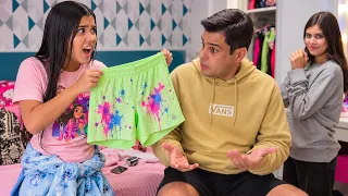 SOFIA JOGOU TINTA NO SHORT DA ACADEMIA DE LORENA QUE ELA MAIS GOSTAVA *Lorena quer outro short 