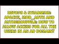 Apache mod - auth and AuthGroupFile how to allow access for all the users in an AD domain