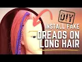 Synth Dread Installation for Long Hair - DoctoredLocks com