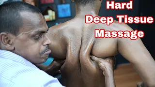 Unique Deep Tissue Massage ASMR With Back Body Cracking By Strong Wrist Barber | Neck Cracking ASMR
