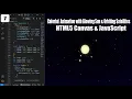 Pro-Level Colorful Animation with Glowing Sun Orbiting Satellites HTML5 Canvas JavaScript