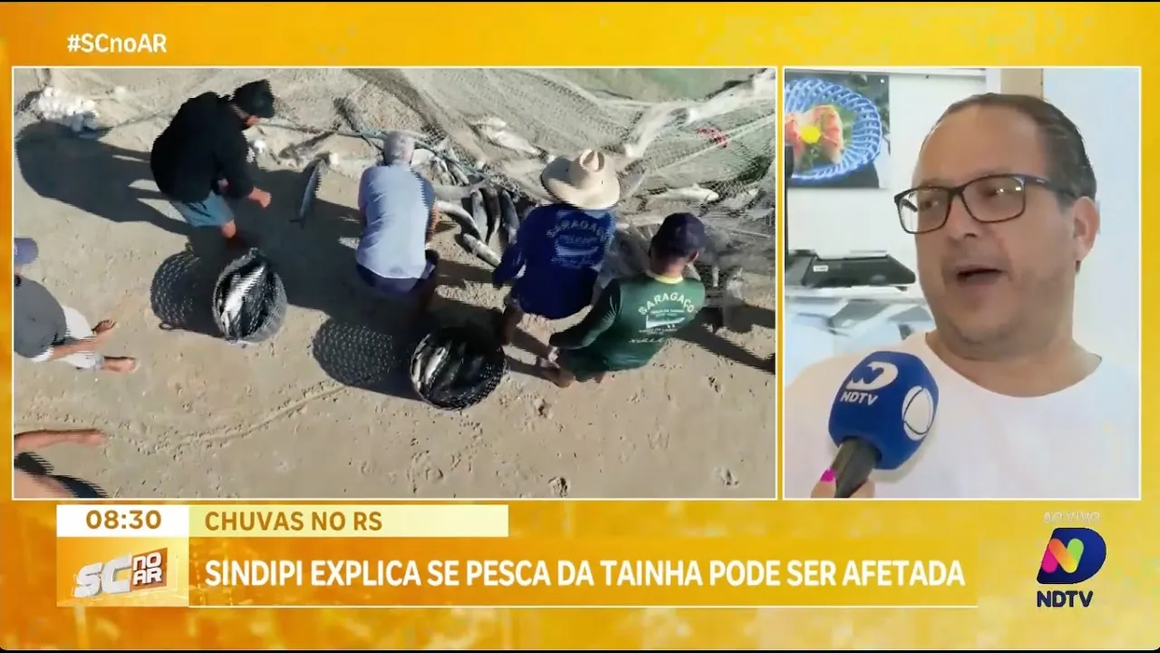 Chuvas no RS podem afetar também a safra da tainha em SC