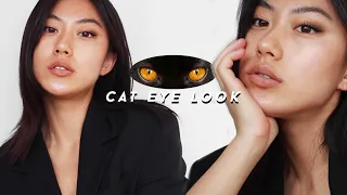 cat eye look using only black owned beauty brands