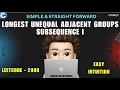 Longest Unequal Adjacent Groups Subsequence I Simple Intuition Leetcode 2900 codestorywithMIK