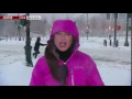 Winter Weather NYC Funny News Clip BBC