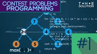 Largest Path-Sum in a triangle of numbers -