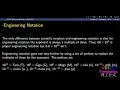 Scientific Notation Engineering Notation and prefixes
