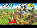 I Spent 100 Days TRANSFORMING A Plains Village In Minecraft Hardcore