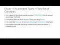 Topic 11 - enums