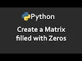 Create Zero s Matrix Program 81 Solutions For Python 100 Exercises CodingFacts