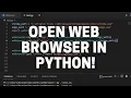 How to Open Any Web Browser and go to Specific Site in Python - Updated 2021